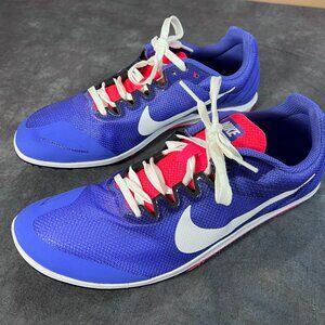 Nike Zoom Rival D Track Spikes Running Shoes Women's US 10 Blue Red White